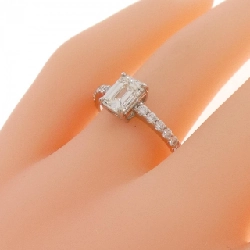 Nhẫn kim cương PT900 1.019CT J IF cắt hình Emerald - Hàng hiệu Authentic 879386