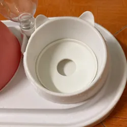 Chén / Bát ăn cho thú cưng chén inox chống gù kèm khay bình cấp nước tự động chống kiến 929646