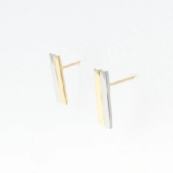 K18YG/PT900 Bông tai - Hàng hiệu Authentic 868698