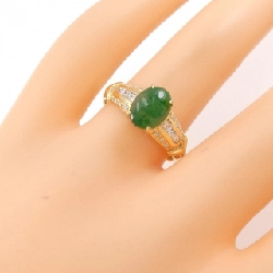 Nhẫn Ngọc Bích K18YG 1.15CT 666879