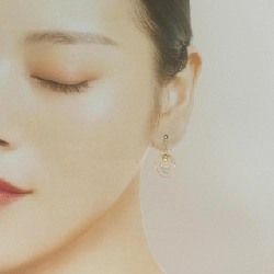 K18YG Bông tai - Hàng hiệu Authentic 863846