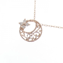 K10PG Hoa Kim Cương Dây Chuyền 0.02CT - Hàng hiệu Chính hãng 857437