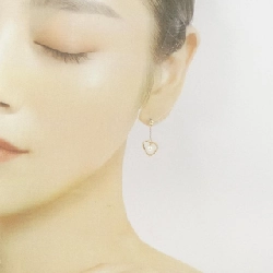 Bông tai ngọc trai Akoya hình trái tim K18YG 4.3mm - Hàng hiệu chính hãng 869658