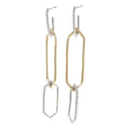 Bông tai kim cương K18WG/K18YG 0.34CT - Hàng hiệu Chính hãng 874539