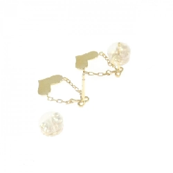 K18YG Heart x Ribbon Earrings - Hàng hiệu Authentic 868586