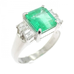 Nhẫn Emerald PT900 1.84CT - Hàng hiệu Chính hãng