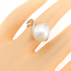 Nhẫn ngọc trai trắng K18WG 11.4mm - Hàng hiệu Authentic 853897