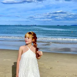 Đầm trắng phù hợp di biển-tiệc siêu sang 674320