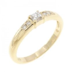 Nhẫn kim cương 750YG 0.16CT - Hàng hiệu Authentic