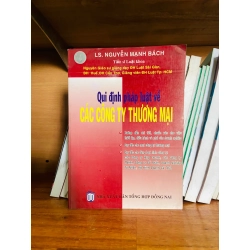 (Sách cũ SCGR) Qui định pháp luật về các công ty Thương mại - Pháp luật VAVOB1T2-35 Blogmeo090426