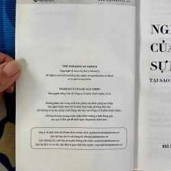 [Sách Tâm Lý Hành Vi] Nghịch Lý Của Sự Lựa Chọn - Barry Schwartz - Tốt 931644