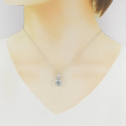 Dây chuyền Aquamarine PT900/PT850 3.24CT - Hàng hiệu Chính hãng 857849