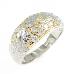 Nhẫn kim cương PT900/K18YG 0.22CT - Hàng hiệu Authentic