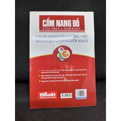 Cẩm nang đỏ của nhà lãnh đạo - Cách phân công công việc hiệu quả của người Nhật, 2018, mới 80% (ố nhẹ) SBM1101 61512