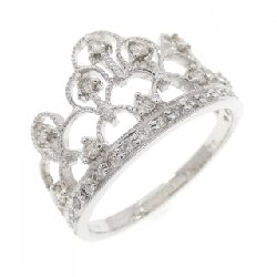 Nhẫn kim cương K18WG Crown 0.30CT - Hàng hiệu chính hãng