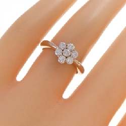 Nhẫn kim cương K18PG hoa 0.50CT 665479