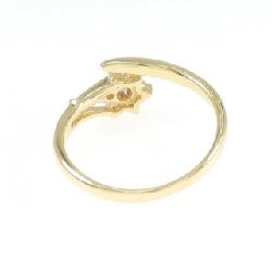 Nhẫn kim cương 750YG hình hoa - Hàng hiệu Authentic 855999