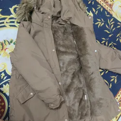 Áo khoác  parka nữ có mũ lót lông 698370