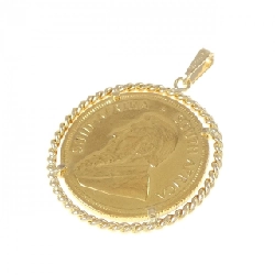 Mặt dây chuyền đồng xu 750YG (khung) - Hàng hiệu Authentic 866702