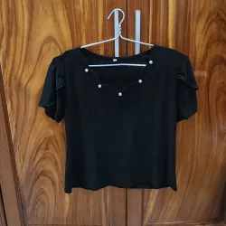 Áo kiểu màu den 932065