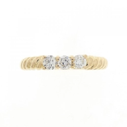 Nhẫn kim cương ba viên K18YG 0.22CT 667852