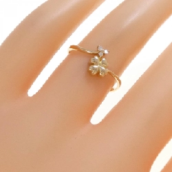 Nhẫn kim cương K18YG hình cỏ ba lá 0.025CT - Hàng hiệu chính hãng 849686