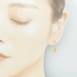 K18YG Citrine Earrings - Hàng hiệu Authentic 867343