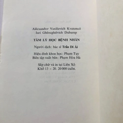 TÂM LÝ HỌC BỆNH NHÂN - 186 trang, nxb: Max Cơ Va 1986 335959