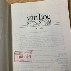 Tạp Chí Văn Học Nước Ngoài - Số 1 2001 538891