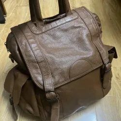 Balo nam 30x42x15 da thật 2hand