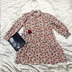 Đầm babydoll hoa tay bồng  49186
