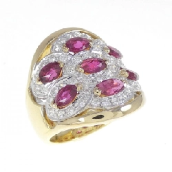 Nhẫn Ruby 750YG/750WG