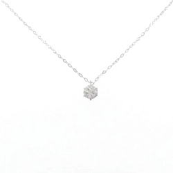 Dây chuyền kim cương Solitaire PT900/PT850 0.50CT - Hàng hiệu Chính hãng