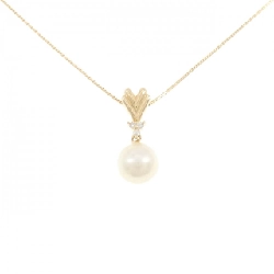 K18YG Ngọc trai Akoya Dây chuyền 7.7mm - Hàng hiệu Chính hãng