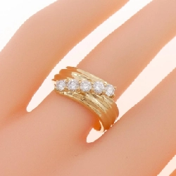 Nhẫn kim cương K18YG 0.47CT 671707