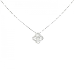 K18WG Hoa Kim Cương Dây Chuyền - Hàng hiệu Chính hãng