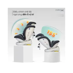 Ghế ô tô trẻ em Zaraos Cusco 6406 Xoay 360, chuẩn I-size R129 787994
