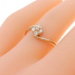 Nhẫn kim cương K18PG hoa 0.17CT 667773