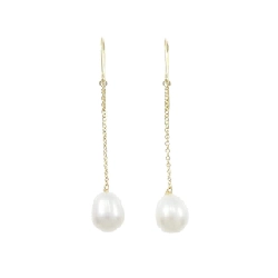 Bông tai chuỗi ngọc trai Tiffany - Hàng hiệu Authentic