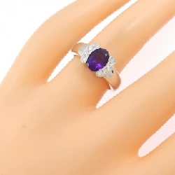 Nhẫn Amethyst K18WG 1.12CT - Hàng hiệu Chính hãng 852690