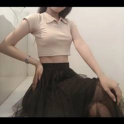 Áp croptop màu kem 468217