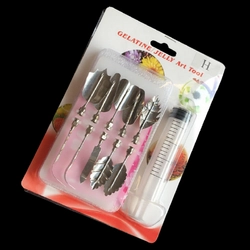 Bộ 10 dụng cụ làm thạch rau câu 3D - Bộ nhập khẩu - Tặng kèm xi lanh – Mã số 1000 335406
