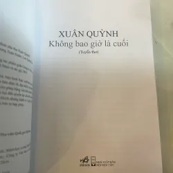 TUYỂN THƠ XUÂN QUỲNH: KHÔNG BAO GIỜ LÀ CUỐI  999166
