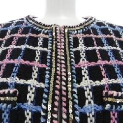 【Khuyến mãi】Áo khoác không cổ CHANEL 640785