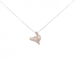 K10PG Dây chuyền kim cương hình trái tim 0.03CT - Hàng hiệu Authentic