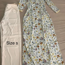 Set áo dài hoa nhí xinh lung linh 322947