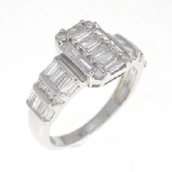 Nhẫn kim cương K18WG 1.10CT