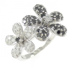 Nhẫn kim cương hoa K18WG 1.00CT