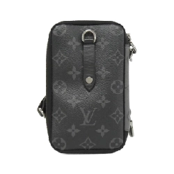 Túi đeo chéo Louis Vuitton Monogram Eclipse Reverse Double Phone Pouch M69534 611758