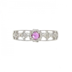 Nhẫn ruby K18WG 0.15CT 667025